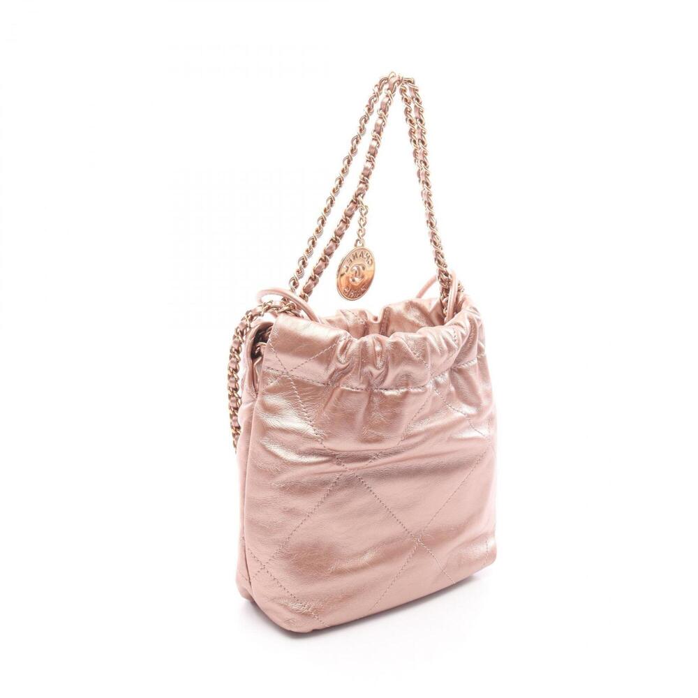Chanel CHANEL 22 Mini Shoulder Bag Handbag Leather Women's Gold Tone AS3980 - Picture 2 of 6